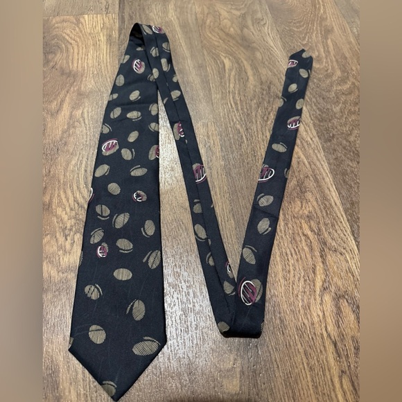 Enrico Coveri 100% Silk Dress Tie Made in Italy Bold Abstract Print Lot of 2 - Picture 3 of 9